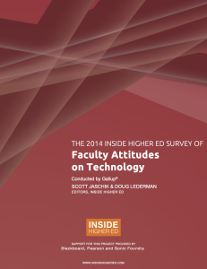 Faculty Attitudes on Technology